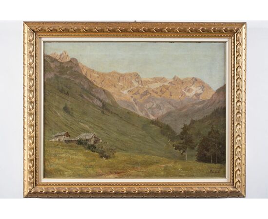 Pietro Leidi, Mountain landscape