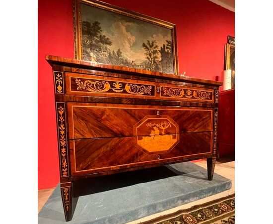 Louis XVI chest of drawers - Maggiolini workshop - late 1700s
