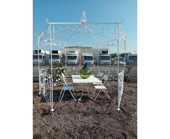 Gazebo esagonale in ferro pesante