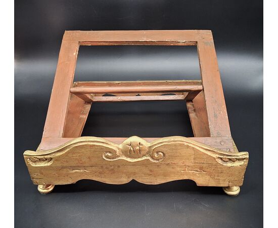 Antique gilded wooden lectern, 19th century