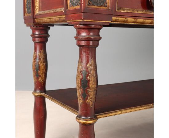 Console with Mirror Italy Late 19th Century