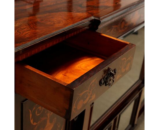 English Sideboard with Hutch, Second Half of the 19th Century