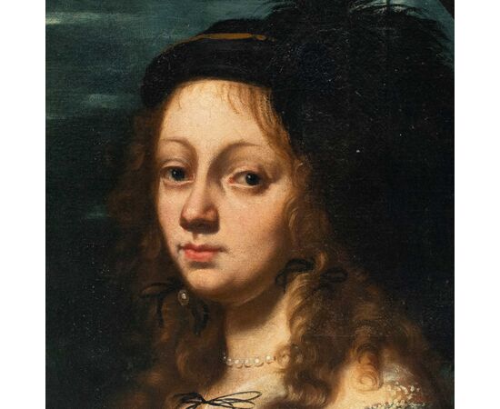 Pier Francesco Cittadini (Milan 1616 - Bologna 1681) attributed - Portrait of a Lady.