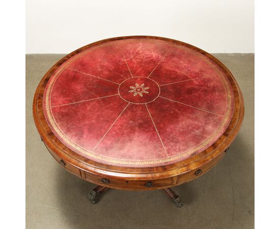 Victorian Library Table, England, Mid-19th Century