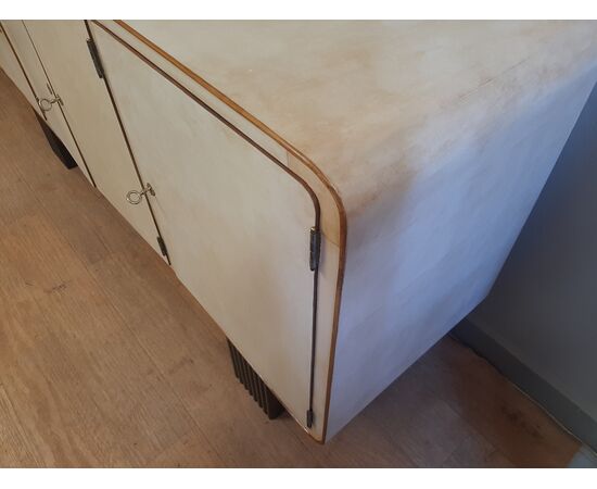 ART DECO SIDEBOARD COATED IN ORIGINAL 1930S PARCHMENT
