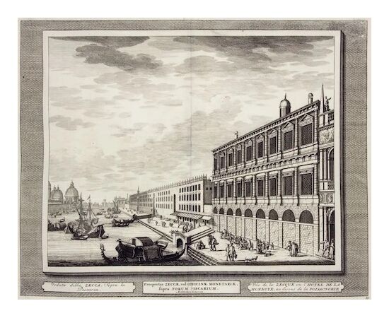 Veduta di Venezia con il Canal Grande, Pittore Vedutista del Settecento
