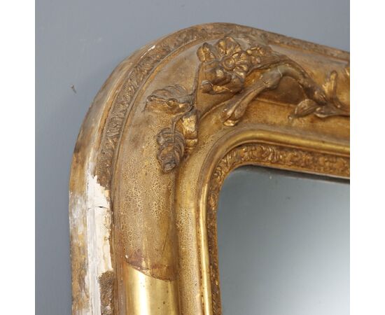 Gilded Mirror France Second Half 19th Century