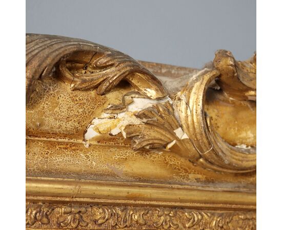Gilded Mirror France Second Half 19th Century