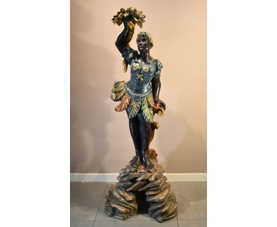 Antique Venetian Moor sculpture, Venice, early 18th century