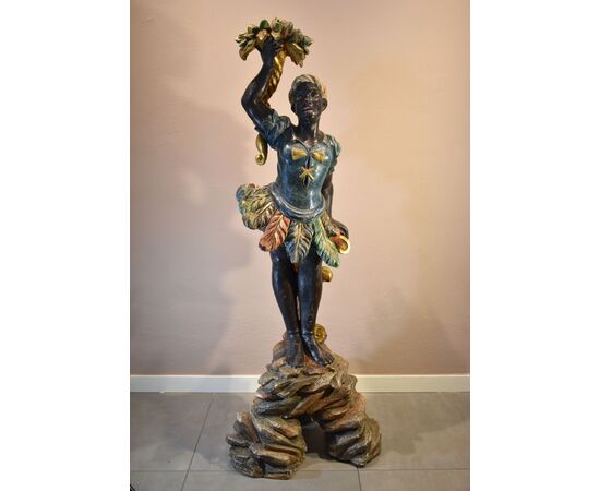 Antique Venetian Moor sculpture, Venice, early 18th century