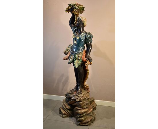Antique Venetian Moor sculpture, Venice, early 18th century