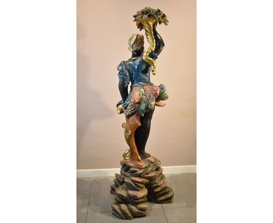 Antique Venetian Moor sculpture, Venice, early 18th century