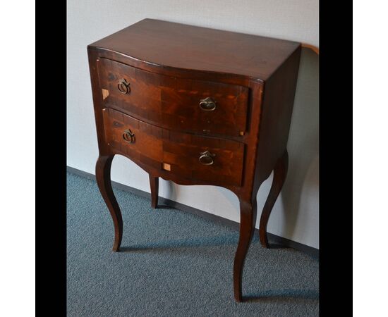 Walnut bedside table