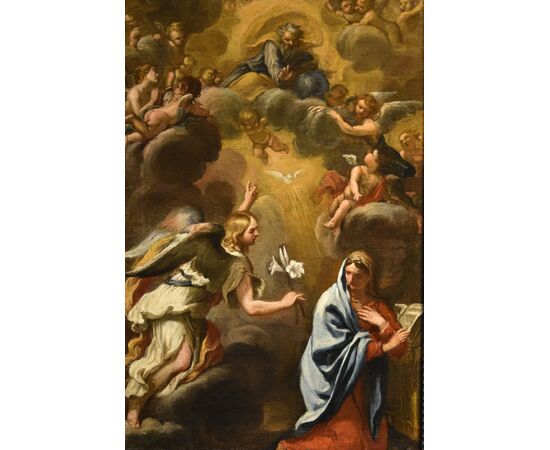 Annunciation with God the Father, Ciro Ferri (Rome, 1634 - 1689) Attributable to