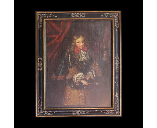 Circle of Laurent Dufour, 1601 - 1679; Portrait of Vittorio Amedeo II of Savoy as a child, oil on canvas