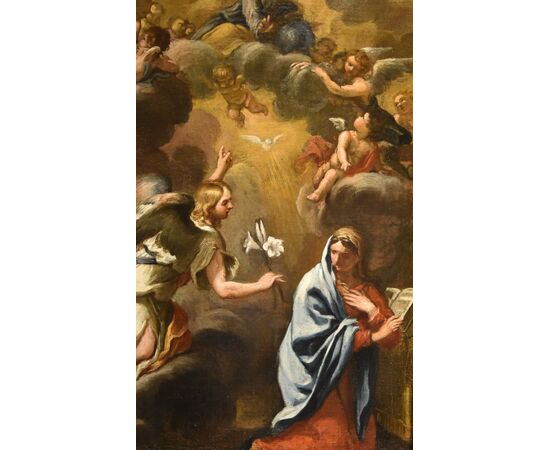 Annunciation with God the Father, Ciro Ferri (Rome, 1634 - 1689) Attributable to