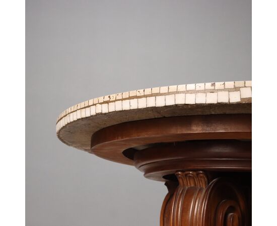 Round Table with Mosaic Top Italy 19th Century