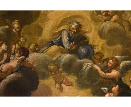 Annunciation with God the Father, Ciro Ferri (Rome, 1634 - 1689) Attributable to