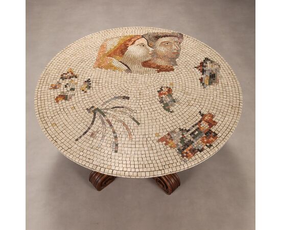 Round Table with Mosaic Top Italy 19th Century