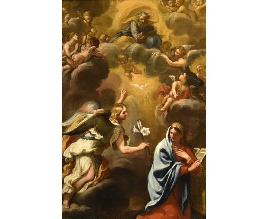 Annunciation with God the Father, Ciro Ferri (Rome, 1634 - 1689) Attributable to