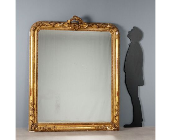 Gilded Mirror France Second Half 19th Century