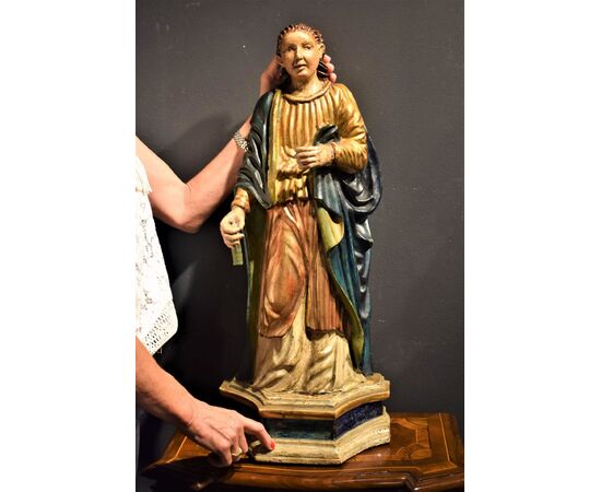 Scultura lignea policroma "Santa Martire"