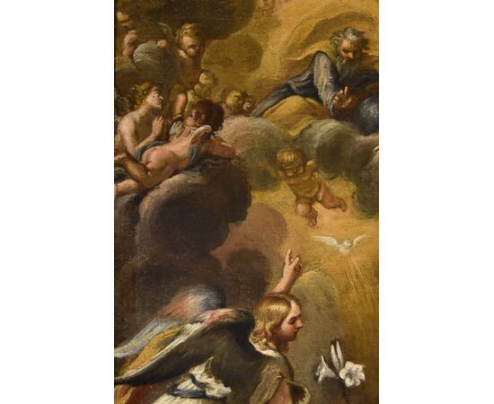 Annunciation with God the Father, Ciro Ferri (Rome, 1634 - 1689) Attributable to