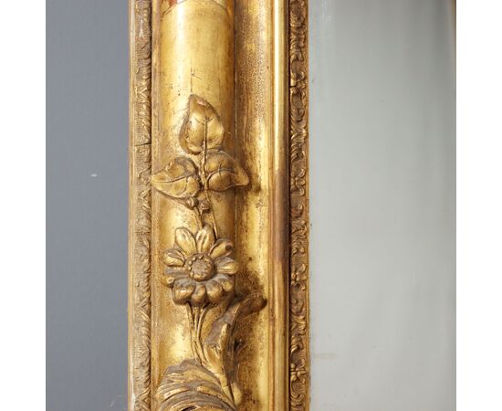 Gilded Mirror France Second Half 19th Century