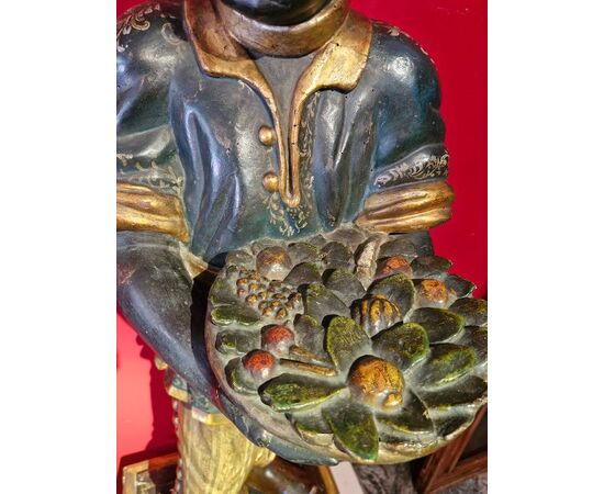 Moor servant sculptures in 18th century Venice