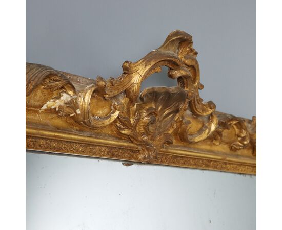 Gilded Mirror France Second Half 19th Century