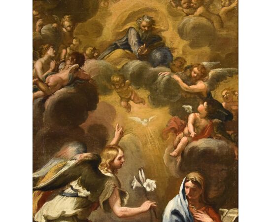 Annunciation with God the Father, Ciro Ferri (Rome, 1634 - 1689) Attributable to