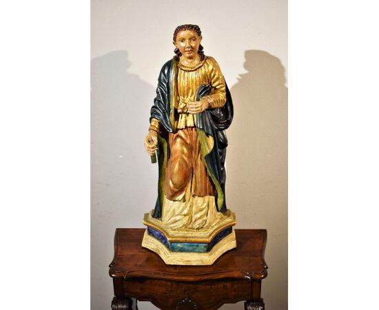 Scultura lignea policroma "Santa Martire"