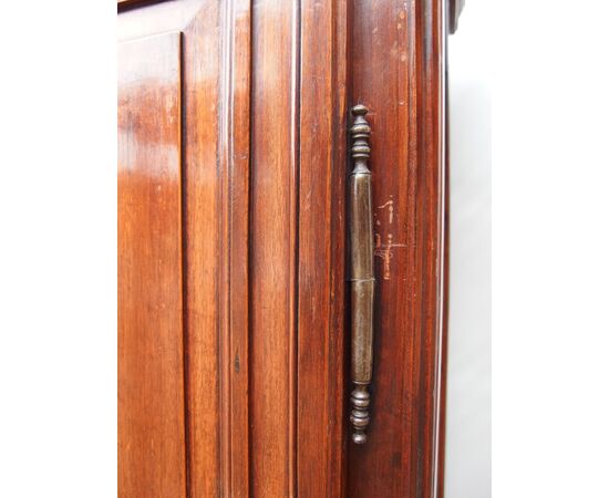SMALL TWO-DOOR WALNUT WARDROBE LOUIS XVI STYLE FRANCE cm 106x45xH204