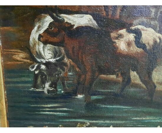 GRANDE PAESAGGIO CON ARMENTI