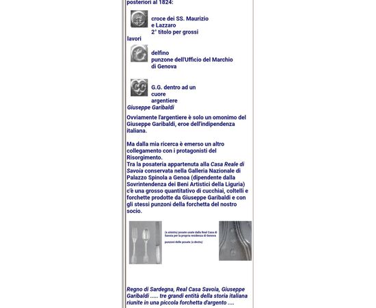 SERVITO GIUSEPPE GARIBALDI METÀ  '800 ARGENTO / AFFARE