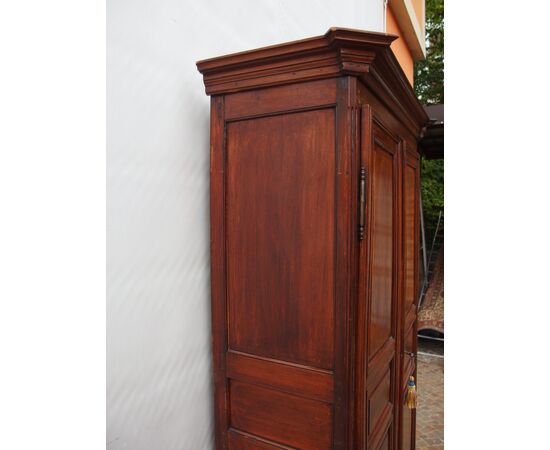 SMALL TWO-DOOR WALNUT WARDROBE LOUIS XVI STYLE FRANCE cm 106x45xH204