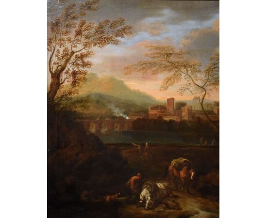 Idyllic Landscape at Sunset