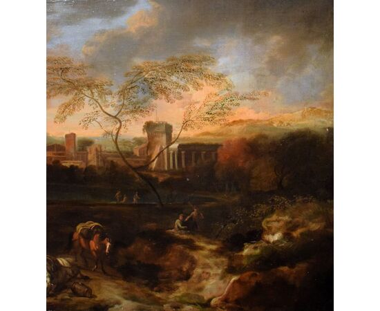 Idyllic Landscape at Sunset