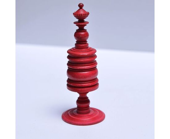 Antique ivory chess set - O/5833 -
