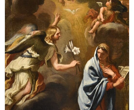 Annunciation with God the Father, Ciro Ferri (Rome, 1634 - 1689) Attributable to