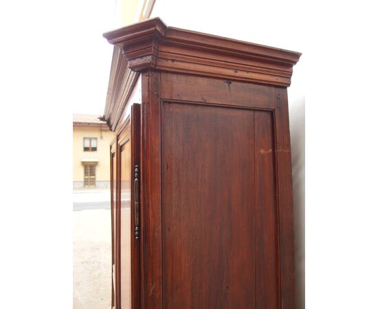 SMALL TWO-DOOR WALNUT WARDROBE LOUIS XVI STYLE FRANCE cm 106x45xH204