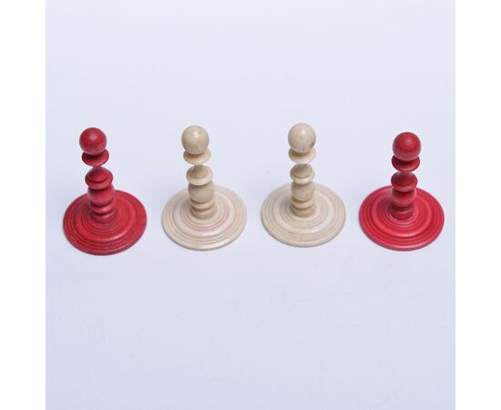 Antique ivory chess set - O/5833 -