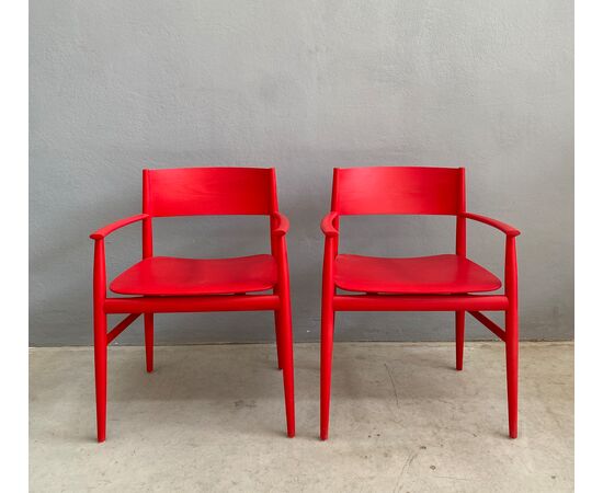 Coppia di poltroncine mod. Neve design Piero Lissoni per Porro