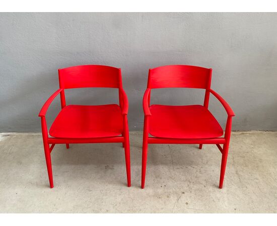 Coppia di poltroncine mod. Neve design Piero Lissoni per Porro
