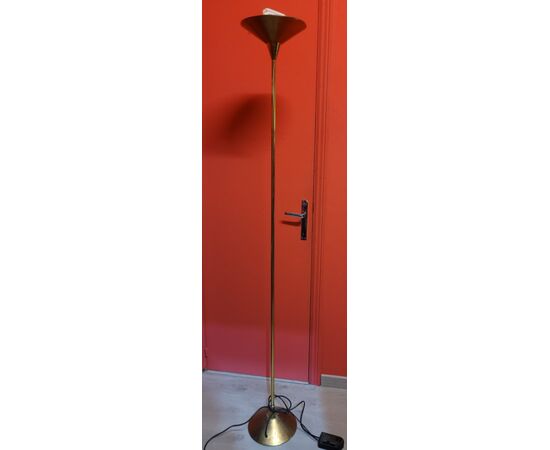 Lampada da terra in ottone  Relco Milano anni '70