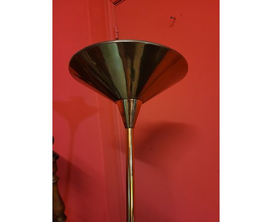 Lampada da terra in ottone  Relco Milano anni '70