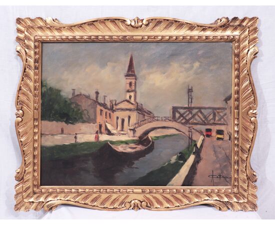 Achille Cattaneo (Milan 1872-1931) - Navigli