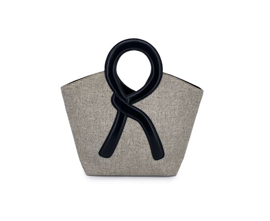 ROBERTA DI CAMERINO Borsa a Mano in Tela Col. Grigio M