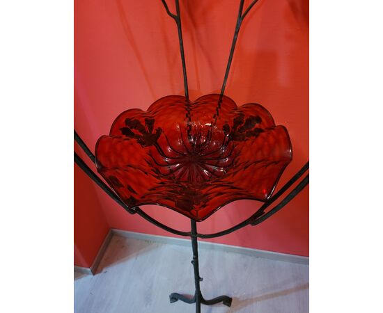 Scultura Albero con rami e piatto Murano Gerardi Alberto Vittorio Zecchin 1920