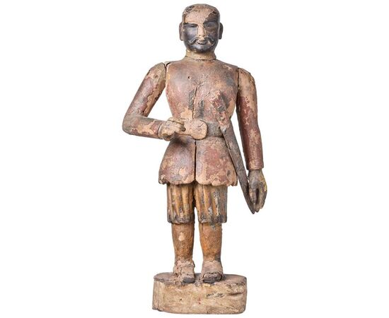 Antica scultura in legno Indiana - n.811